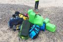 Holdalls found washed up on Hopton beach near Great Yarmouth, containing around 360 kilos of cocaine. Picture: NATIONAL CRIME AGENCY/PA WIRE