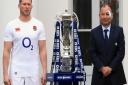 England captain Dylan Hartley and head coach Eddie Jones with the Six Nations trophy. Picture: John Walton/PA Wire