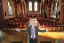 Churchwarden David Rivett is pictured at the unveiling of new chairs and refurbished flooring at St Peter's Church, Sheringham. 
Picture: ANTONY KELLY