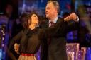 Ed Balls with dance partner Katya Jones during his first dance on Strictly Come Dancing.  Guy Levy/BBC/PA Wire