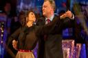 Ed Balls with dance partner Katya Jones during the live show of Strictly Come Dancing  where he came bottom of the leaderboard.  Guy Levy/BBC/PA Wire