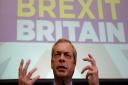 Ukip leader Nigel Farage announces he is resigning as party leader during a speech at The Emmanuel Centre in London. PRESS ASSOCIATION Photo.