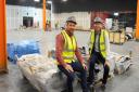 Directors of Norwich's biggest trampoline park, Gravity, at Riverside, Harvey Jenkinson, right, and Michael Harrison, where work has started to construct the park. Picture: DENISE BRADLEY