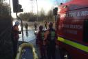 The Urban Search and Rescue Team from Norfolk Fire and Rescue help with the national response to the floods in Leeds. Photo: Norfolk Fire and Rescue