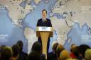 Prime Minister David Cameron delivers a speech on EU renegotiation, at Chatham House in London. PRESS ASSOCIATION Photo. Picture date: Tuesday November 10, 2015. Fleshing out his reform demands, the Prime Minister said the UK must be exempted from the com