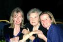 Mary Rudd (left) pictured with mother Joan Hill, and sister Libby Mitchell, at a family celebration.