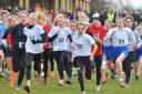 Action from the Norfolk Schools Cross-Country competition at Sloughbottom Park in Norwich.Picture by SIMON FINLAY.