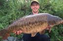 Norwich angler Martin Nichols, with his new personal best 29lb 7oz carp caught from a syndicate water in Norfolk.