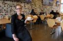 Sarah Peachey, manager, at the reopened café at the Flint Barn Visitor Centre, Whitlingham Country Park. Picture: Denise Bradley