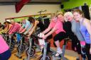 The charity spinathon to raise cash for Thorpe St Andrew husband and wife, Jayne and Ian Lovewell, who have both been diagnosed with terminal cancer.Photo by Simon Finlay.