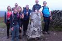 The Ridgeons walkers at the top of Whernside