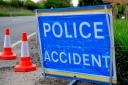 A road in Sprowston was closed for two hours following a crash
