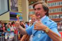 Steve Coogan attended the world premiere in Norwich as Alan Partridge.