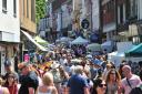 The Norwich Lanes Summer Fayre during the Lord Mayor's Celebration.