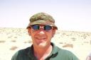 Sean McLoughlin, a former Royal Engineer, in Libya