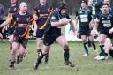 Gerald Hegarty in possession for North Walsham during Saturday's crucial 38-32 victory over closest rivals Ipswich. The Vikings are now closing in on promotion back to London One North.