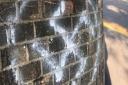 Swastika graffiti has been spray painted near a Norwich tower block. Photo: Shannon McDonagh