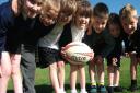 Littleport Primary School get rugby world cup fever.