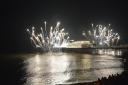 Cromer Pier New Year's Day fireworks. Picture; DAVE 'HUBBA' ROBERTS