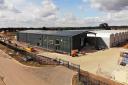 Construction work has been completed on Fischer Farms\' ?25m vertical farm project at the Food Enterprise Park in Easton