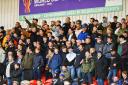 King's Lynn Town fans enjoying victory at Doncaster