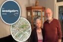 Robert and Veronica Fairclough (main) face the prospect of losing their home on the Abbey estate (inset) just as they approach their 80th birthdays