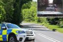 A roads police armed response officer has no memory of crashing into the back of a motorist despite it being caught on dashcam