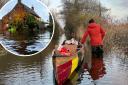Coldham Hall in Surlingham has been forced to accept deliveries by canoe amid repeated flooding