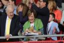 Delia Smith signs one of her cookery books during Norwich City's match at Southampton earlier this year
