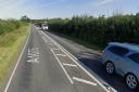 A crash was causing delays on the A1075