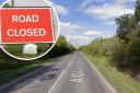 The A134 in Stoke Ferry is closed