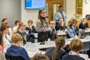 Students from across East Suffolk took part in a Model District Council