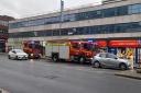 Fire crews were seen at the One Stop in Prince of Wales Road