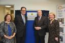 The Duke of Gloucester (second-right) officially opened EN's new campus building alongside Lorna Anderson, Henry Cator and Dr Catherine Richards. Picture - EN