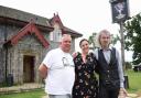 Owner Ivor Braka, right, with chef Stuart Tattersall, and general manager, Simone Tattersall, at the Gunton Arms.