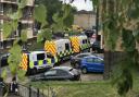 Norfolk police raiding a property in Heathgate, Norwich as part of Operation Gravity. Picture: Archant