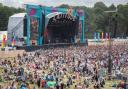 An aerial view of the Obelisk Stage arena at Latitude.  Picture: Sarah Lucy Brown