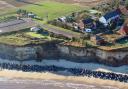 2021: Happisburgh's cliffs are moving further westward as the sea claims more and more land.