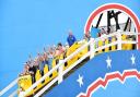 Great Yarmouth in the middle of the summer holidays. Pleasure Beach rollercoaster. Picture: James Bass