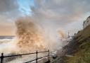 Huge waves at Cromer seafront during Storm Corrie's high winds on Monday, January 31.