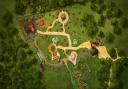 The proposed layout of the new rides at Roaar! Dinosaur Adventure in Lenwade