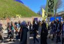 Extinction Rebellion Norwich protestors marching against the Police and Crime Bill on Saturday (April 17).