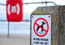 North Norfolk District Council notice on ban on dogs from beaches.