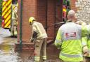 Homes and streets in Heacham have been hit by flooding, along with other locations in west Norfolk.
