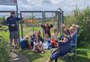 Anne Martin and the Hockey family were disappointed they were unable to access Sea Palling's playground which is currently closed due to a delay in refurbishment works being completed.