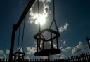 The teenager became stuck in a swing designed for babies, at a recreation ground in Hopton-on-Sea.