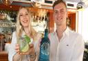 Briony Rigby of Bond Cocktail Bar and Joe Evans of Bullards with the specially-created cocktail 'Coastal Refresher'