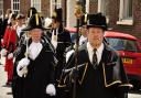 The King's Lynn Festival service would usually begin with a colourful procession