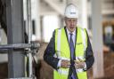 Prime Minister Boris Johnson visiting a construction site back in September.