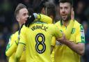 Mario Vrancic enjoys celebrating his first league goal for Norwich City, as they pip Reading at Carrow Road. Picture: Paul Chesterton/Focus Images